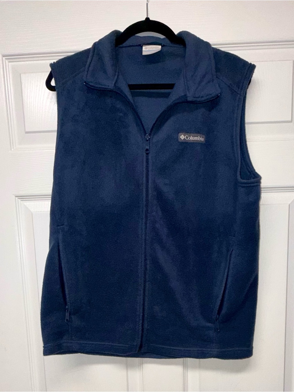 Women’s Columbia Navy Blue Fleece Full Zip Vest | Size: M
